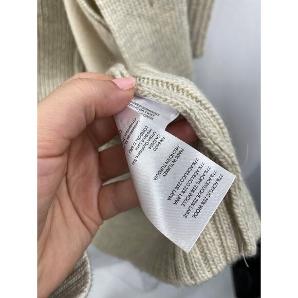 Free People cream ribbed finley maxi cardigan sweater - Picture 5 of 8